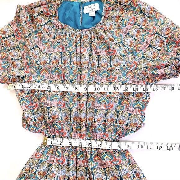 J Crew x Liberty Fabrics Side Cutout Dress / Giorgia Duke Print - Picture 7 of 14